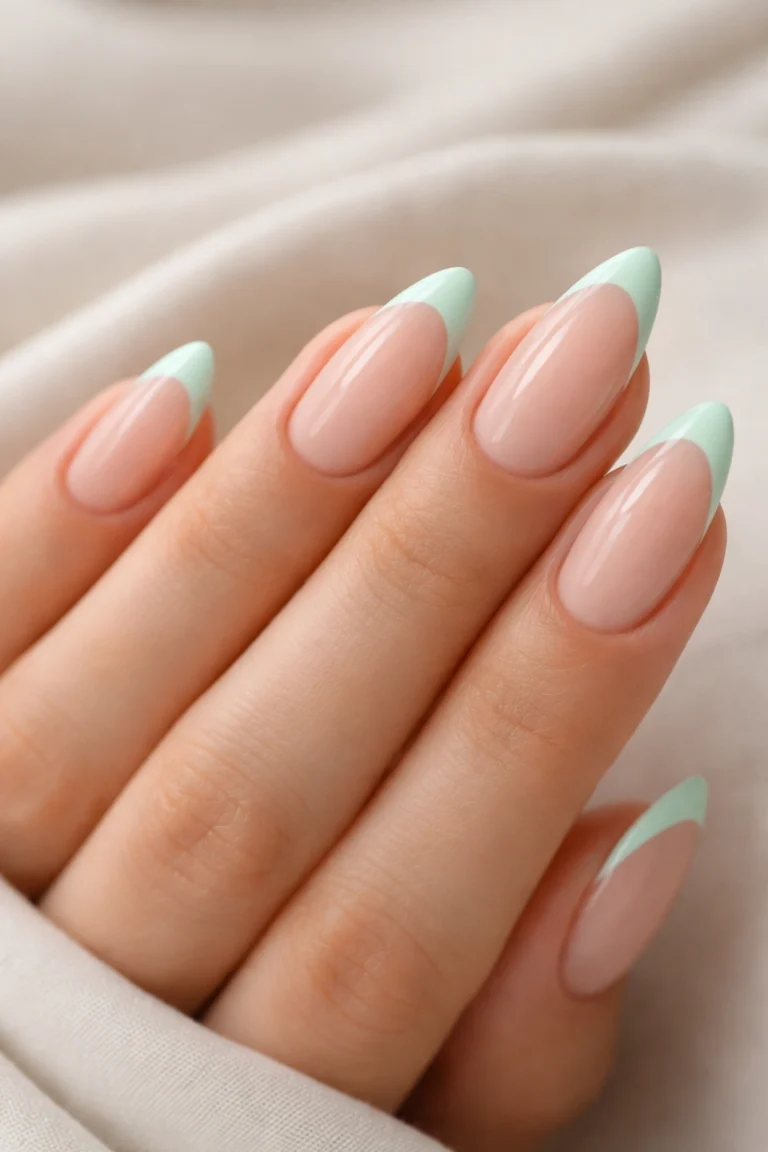 20 Mint Green Almond Nail Ideas