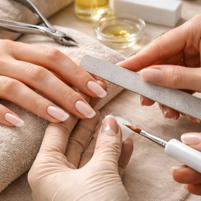 15 French Tip Coffin Nails for Medium Length
