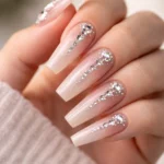 12 Gem Coffin Nails That Stay On and Look Good