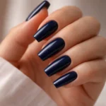 15 Navy Blue Coffin Nails for a Rich Look