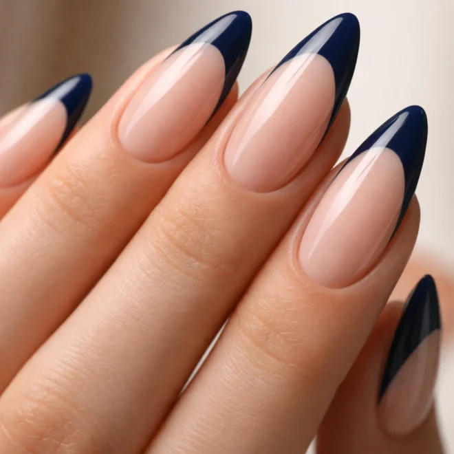 25 Blue Almond Nail Ideas for Every Style