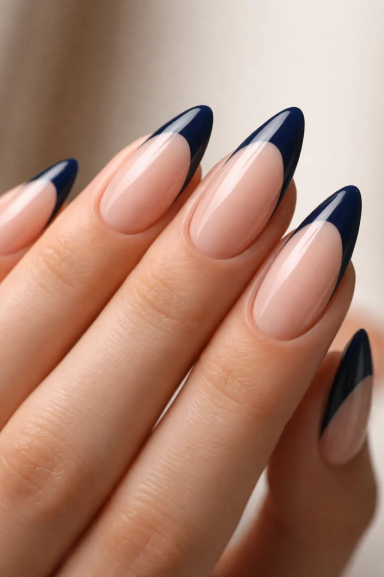 25 Blue Almond Nail Ideas for Every Style