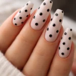 12 Polka Dot Coffin Nails for a Playful Look