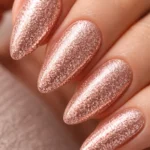 25 Glitter Almond Nail Ideas