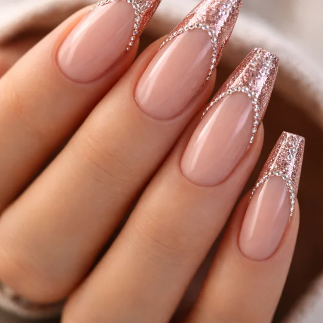 15 Bling Coffin Nails for a Bold Look
