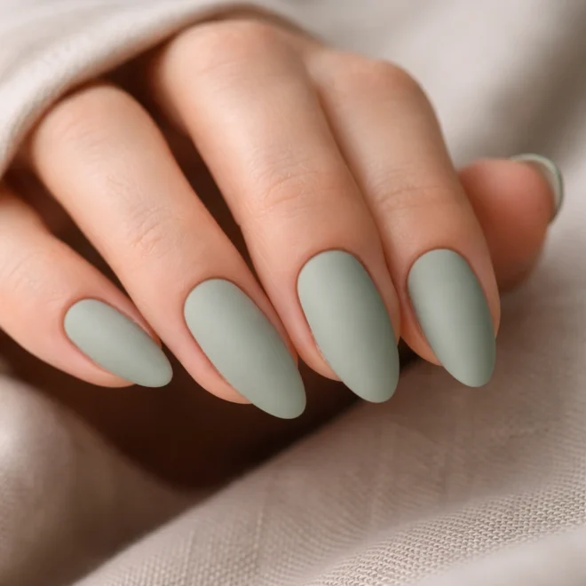 20 Green Almond Nail Ideas