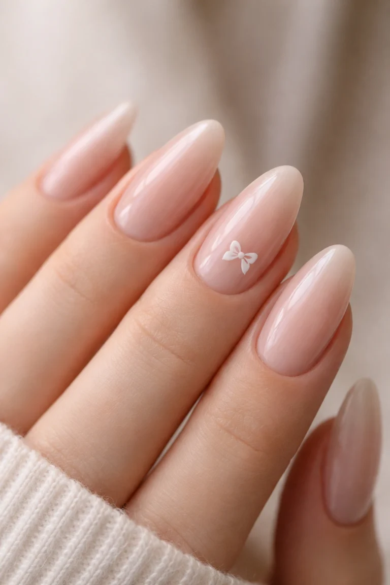 20 Coquette Almond Nail Ideas With Bow Details
