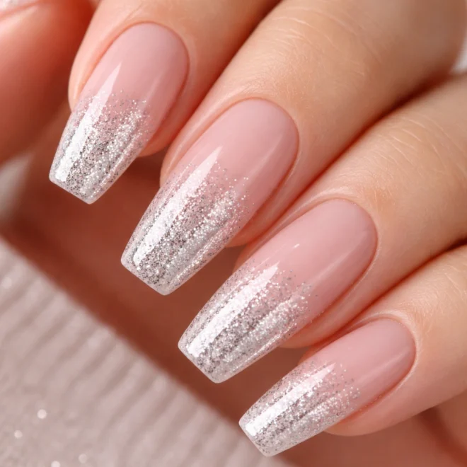 15 Glitter Coffin Nails That Sparkle