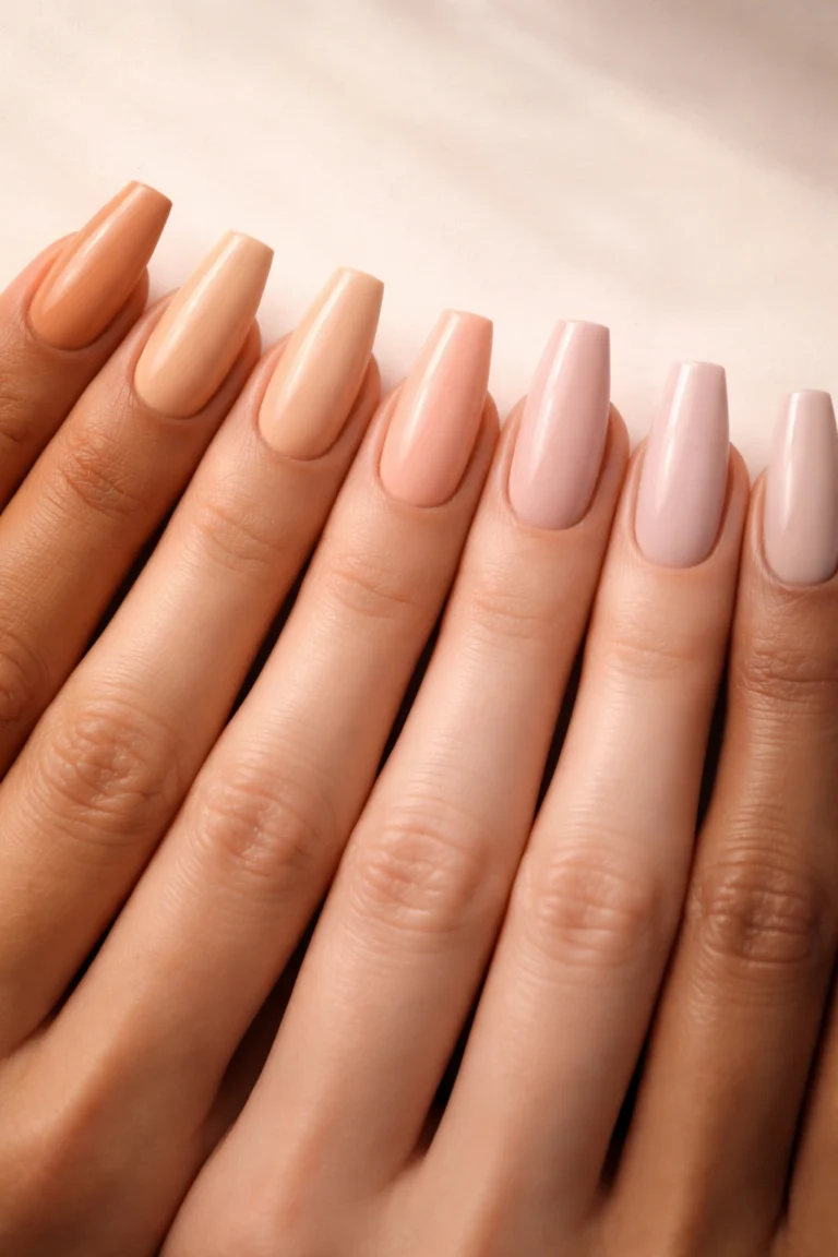 15 Nude Coffin Nails for a Clean Look
