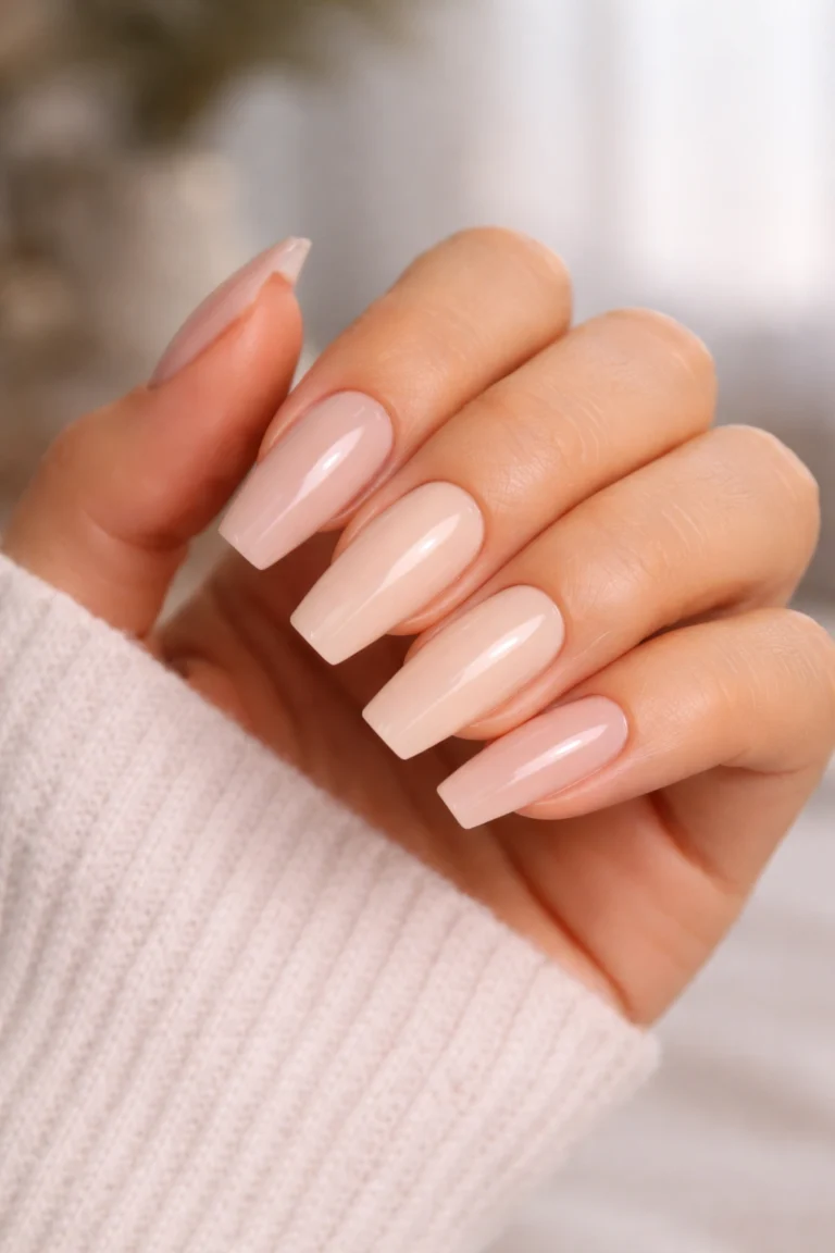 15 Neutral Coffin Nails for a Clean Look
