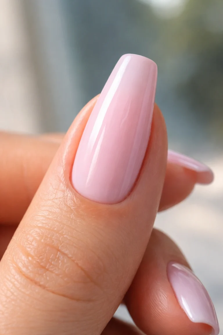 15 Light Pink Coffin Nails for a Soft Look