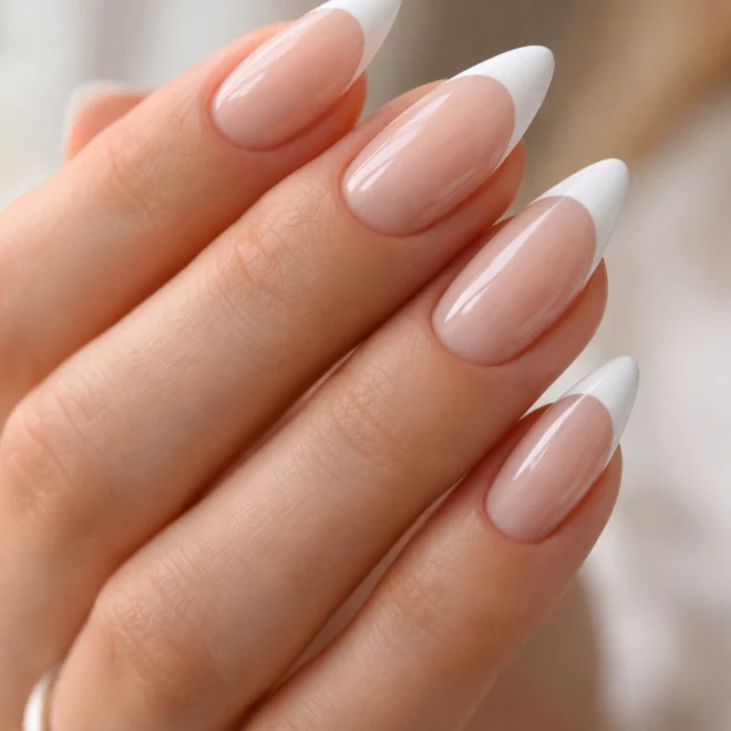 20 White Almond Nail Ideas