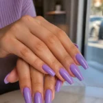 15 Purple Coffin Nails for Medium Length Nails
